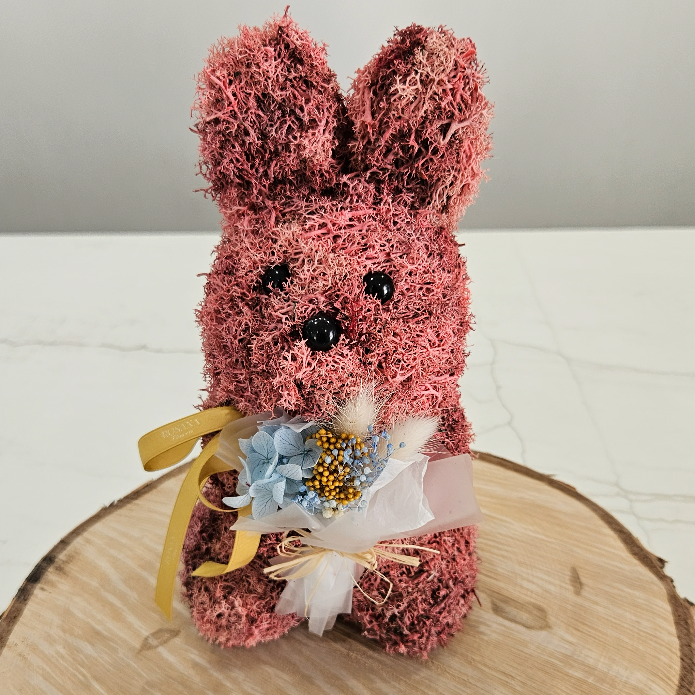Conejito de Musgo Rosa