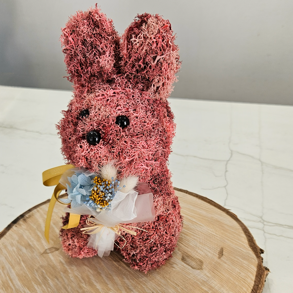 Conejito de Musgo Rosa